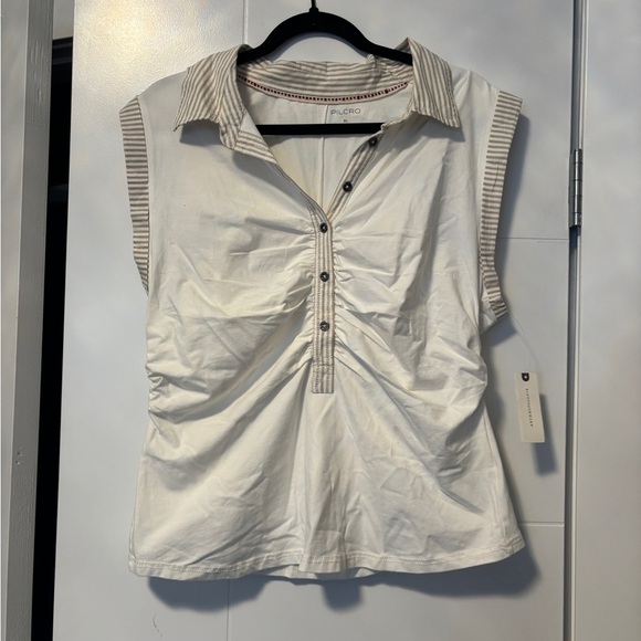 NWT ✨ Anthropologie Pilcro Varsity Polo Tank - Picture 4 of 10